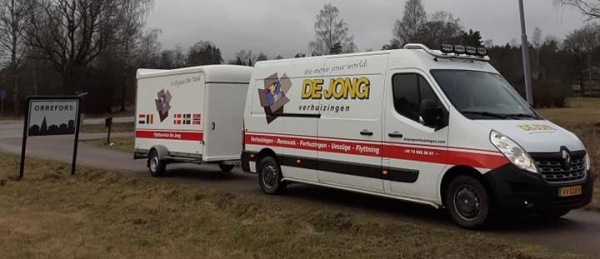Flyttservice De Jong in Zweden